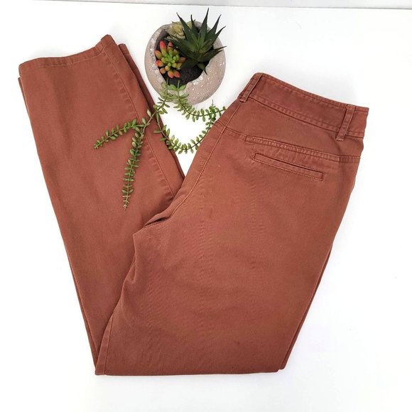 Pendleton Pants - Pendleton Vintage 90s Cognac Brown Straight Leg Chino Pants Size 10